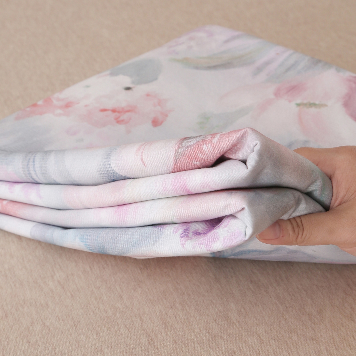 91家纺网 家纺一手货源 找家纺 金盛纺 2025新款全棉纯棉加厚磨毛印花单品床单 床单单件 艾莉雅