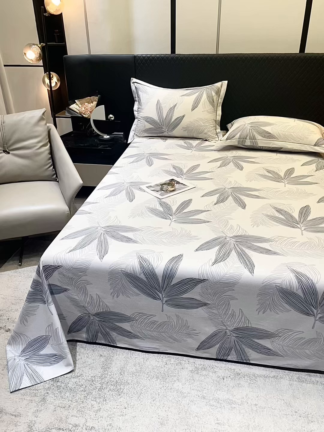 91家纺网 家纺一手货源 找家纺 金盛纺 2025新款全棉纯棉加厚磨毛印花单品床单 床单单件 暮云春