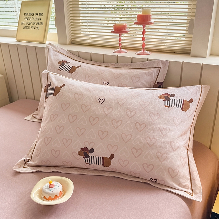 91家纺网 家纺一手货源 找家纺 （总）金盛纺 2025新款全棉纯棉加厚磨毛印花单品枕套 枕套单件