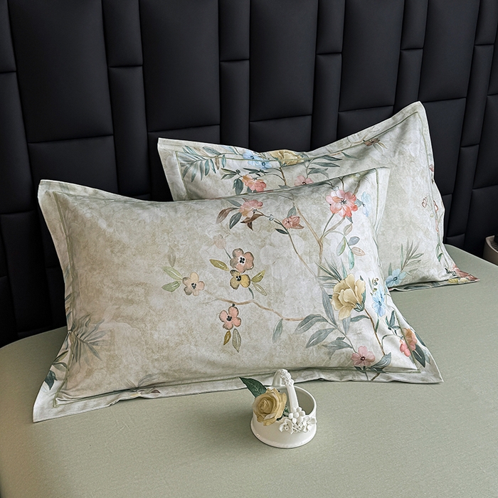 91家纺网 家纺一手货源 找家纺 （总）金盛纺 2025新款全棉纯棉加厚磨毛印花单品枕套 枕套单件