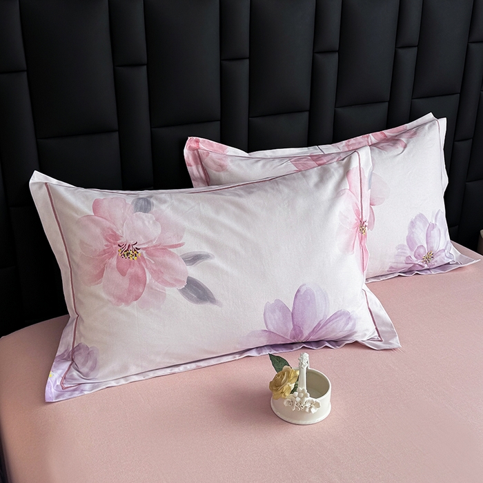 金盛纺 2025新款全棉纯棉加厚磨毛印花单品枕套 枕套单件 茶言妙语