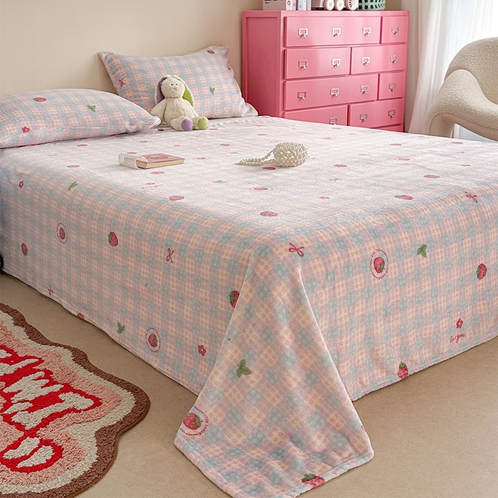 91家纺网 家纺一手货源 找家纺 （总）贝扬思家纺 2025新款四季款双面印花牛奶绒毛毯空调毯