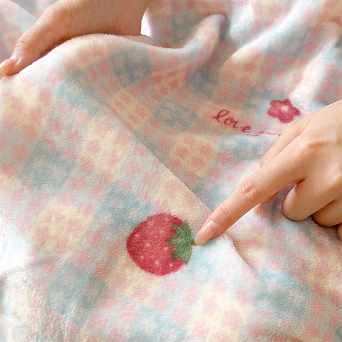 91家纺网 家纺一手货源 找家纺 （总）贝扬思家纺 2025新款四季款双面印花牛奶绒毛毯空调毯