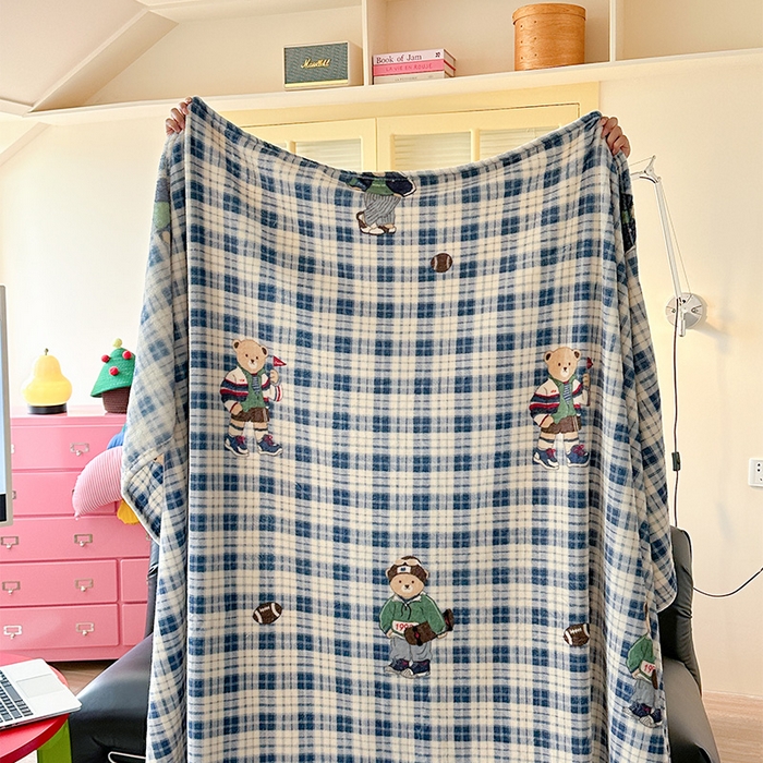 91家纺网 家纺一手货源 找家纺 （总）贝扬思家纺 2025新款四季款双面印花牛奶绒毛毯空调毯