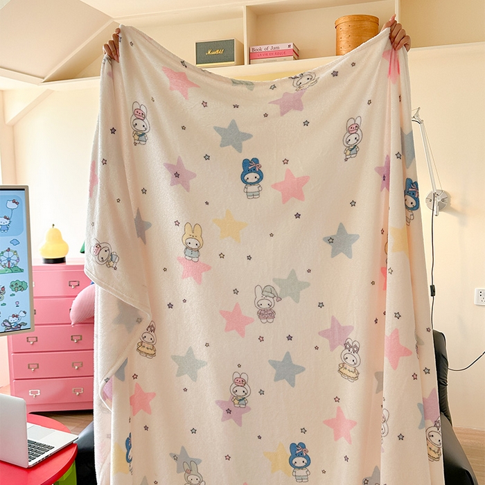 91家纺网 家纺一手货源 找家纺 （总）贝扬思家纺 2025新款四季款双面印花牛奶绒毛毯空调毯