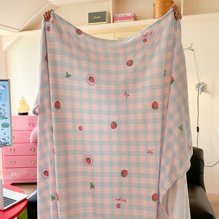 （总）贝扬思家纺 2025新款四季款双面印花牛奶绒毛毯空调毯