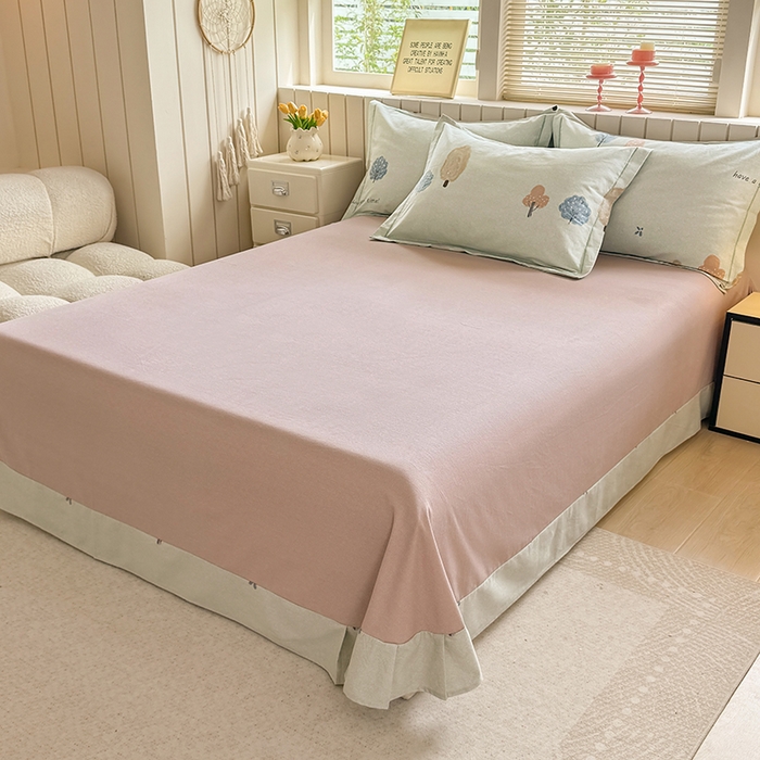 91家纺网 家纺一手货源 找家纺 金盛纺 2025新款全棉纯棉加厚磨毛印花四件套 柏林少女