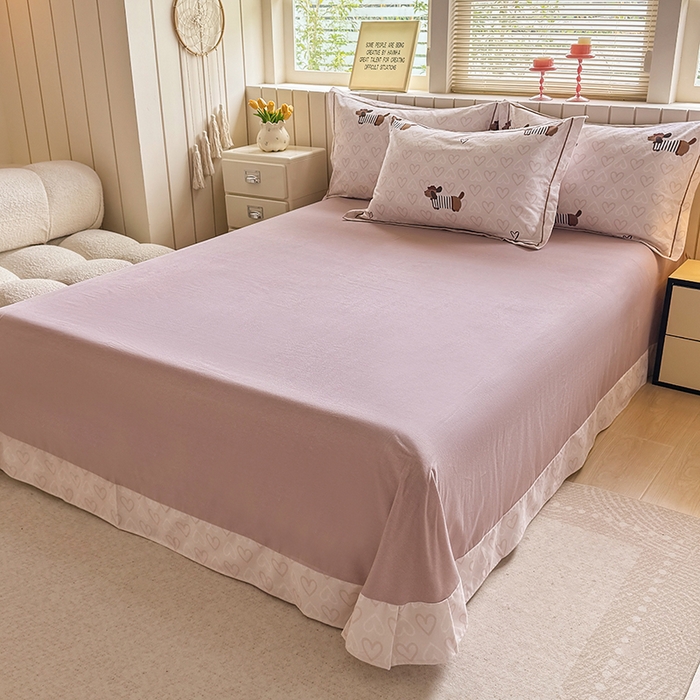 91家纺网 家纺一手货源 找家纺 （总）金盛纺 2025新款全棉纯棉加厚磨毛印花四件套