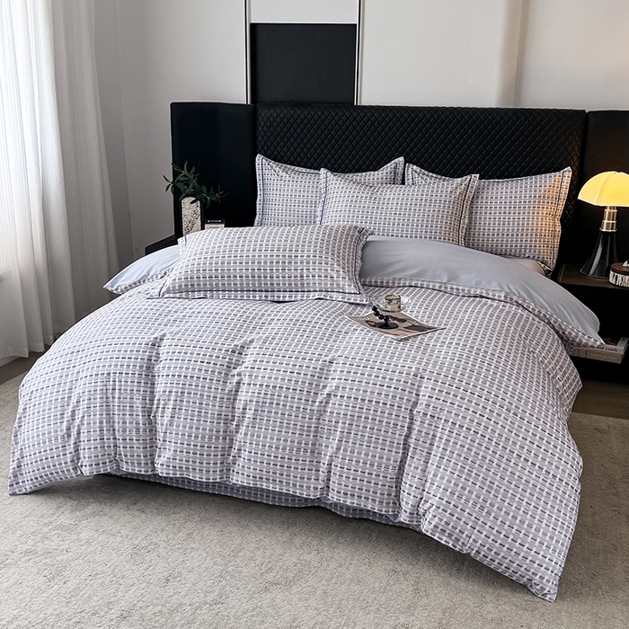 91家纺网 家纺一手货源 找家纺 金盛纺 2025新款全棉纯棉加厚磨毛印花四件套 锦知