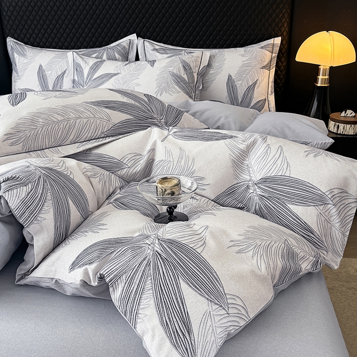 91家纺网 家纺一手货源 找家纺 金盛纺 2025新款全棉纯棉加厚磨毛印花四件套 暮云春