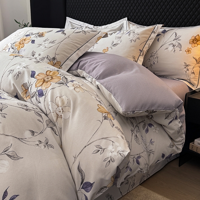 91家纺网 家纺一手货源 找家纺 （总）金盛纺 2025新款全棉纯棉加厚磨毛印花四件套