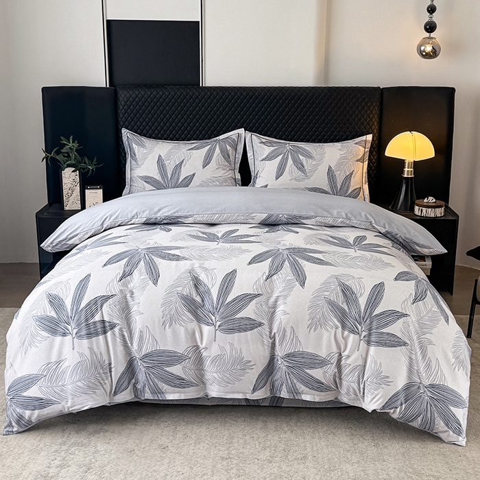 91家纺网 家纺一手货源 找家纺 金盛纺 2025新款全棉纯棉加厚磨毛印花四件套 暮云春