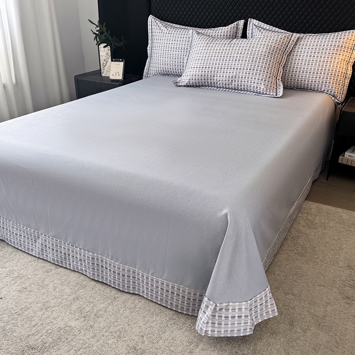 91家纺网 家纺一手货源 找家纺 金盛纺 2025新款全棉纯棉加厚磨毛印花四件套 锦知