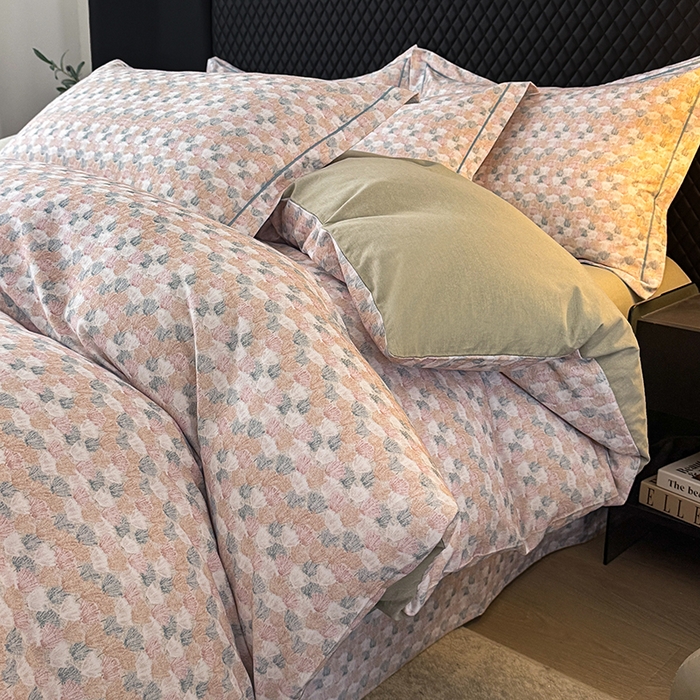 金盛纺 2025新款全棉纯棉加厚磨毛印花四件套 弥望