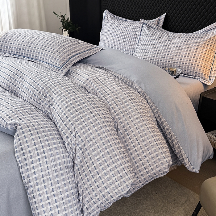 91家纺网 家纺一手货源 找家纺 金盛纺 2025新款全棉纯棉加厚磨毛印花四件套 锦知