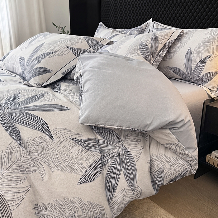 91家纺网 家纺一手货源 找家纺 金盛纺 2025新款全棉纯棉加厚磨毛印花四件套 暮云春