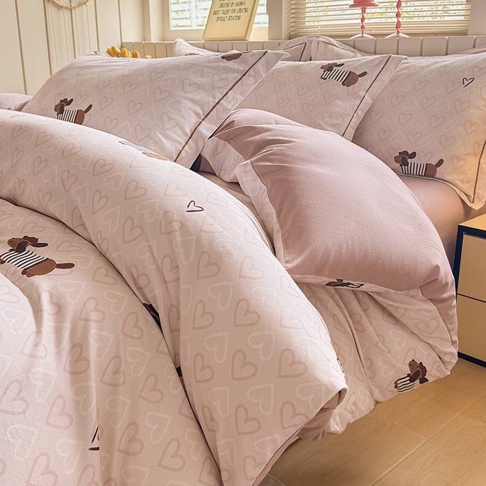 （总）金盛纺 2025新款全棉纯棉加厚磨毛印花四件套