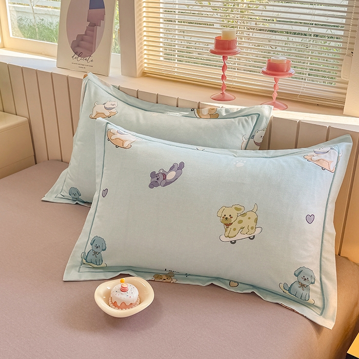 91家纺网 家纺一手货源 找家纺 金盛纺 2025新款全棉纯棉加厚磨毛印花四件套 恩佑