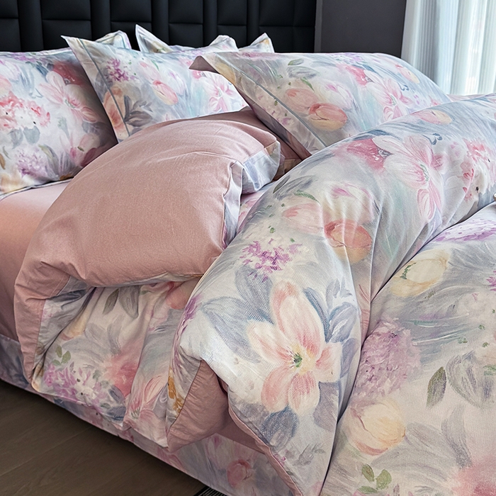 91家纺网 家纺一手货源 找家纺 （总）金盛纺 2025新款全棉纯棉加厚磨毛印花四件套