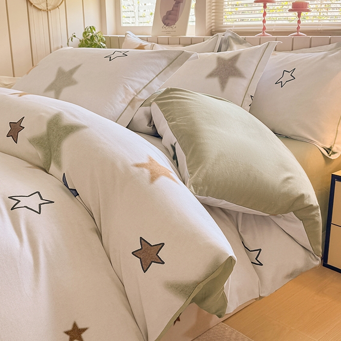 91家纺网 家纺一手货源 找家纺 （总）金盛纺 2025新款全棉纯棉加厚磨毛印花四件套