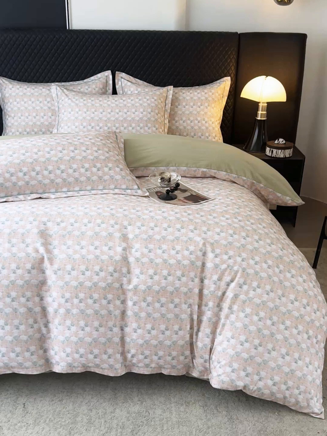 91家纺网 家纺一手货源 找家纺 金盛纺 2025新款全棉纯棉加厚磨毛印花四件套 弥望