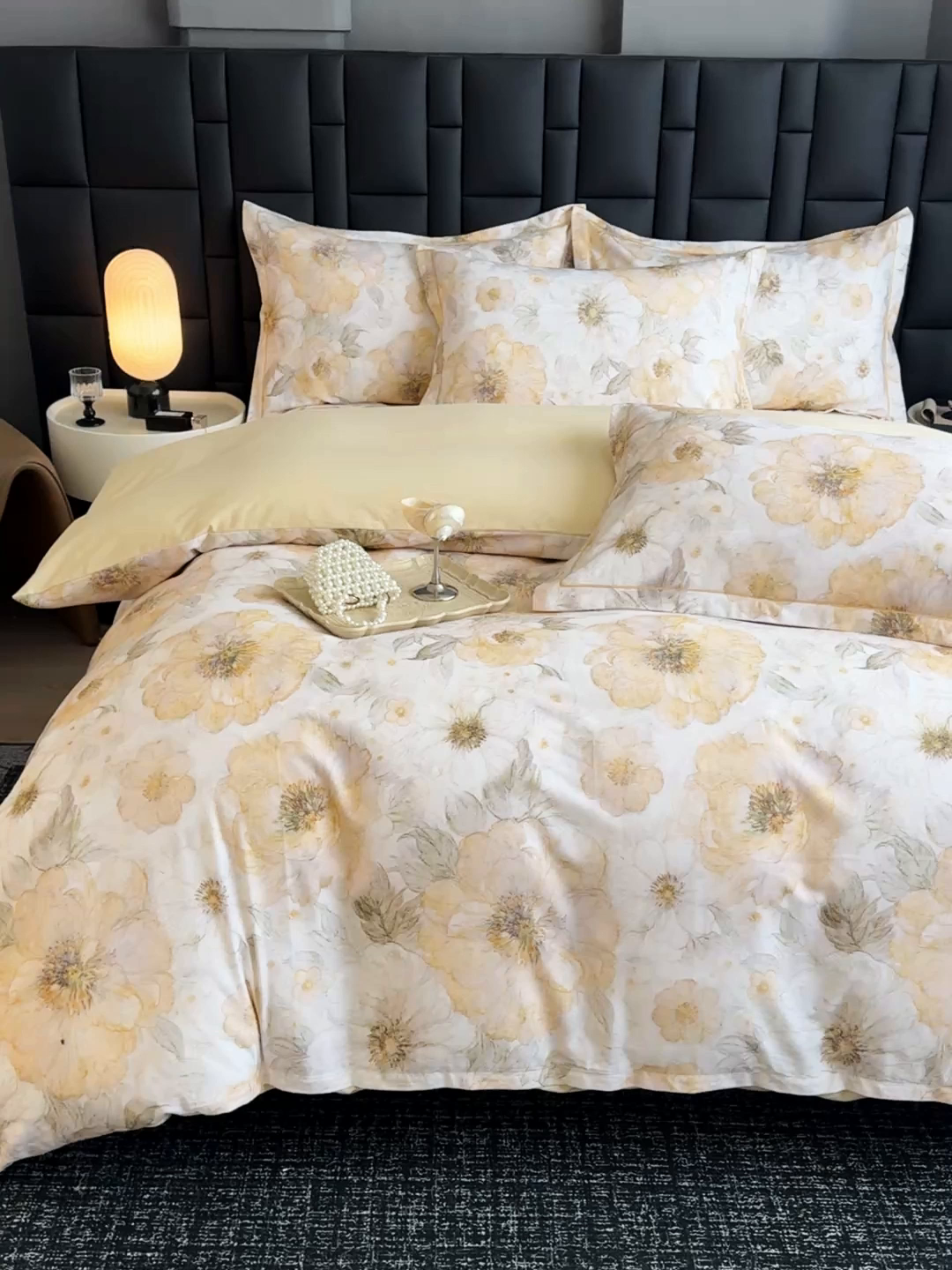 91家纺网 家纺一手货源 找家纺 金盛纺 2025新款全棉纯棉加厚磨毛印花四件套 豆蔻年华