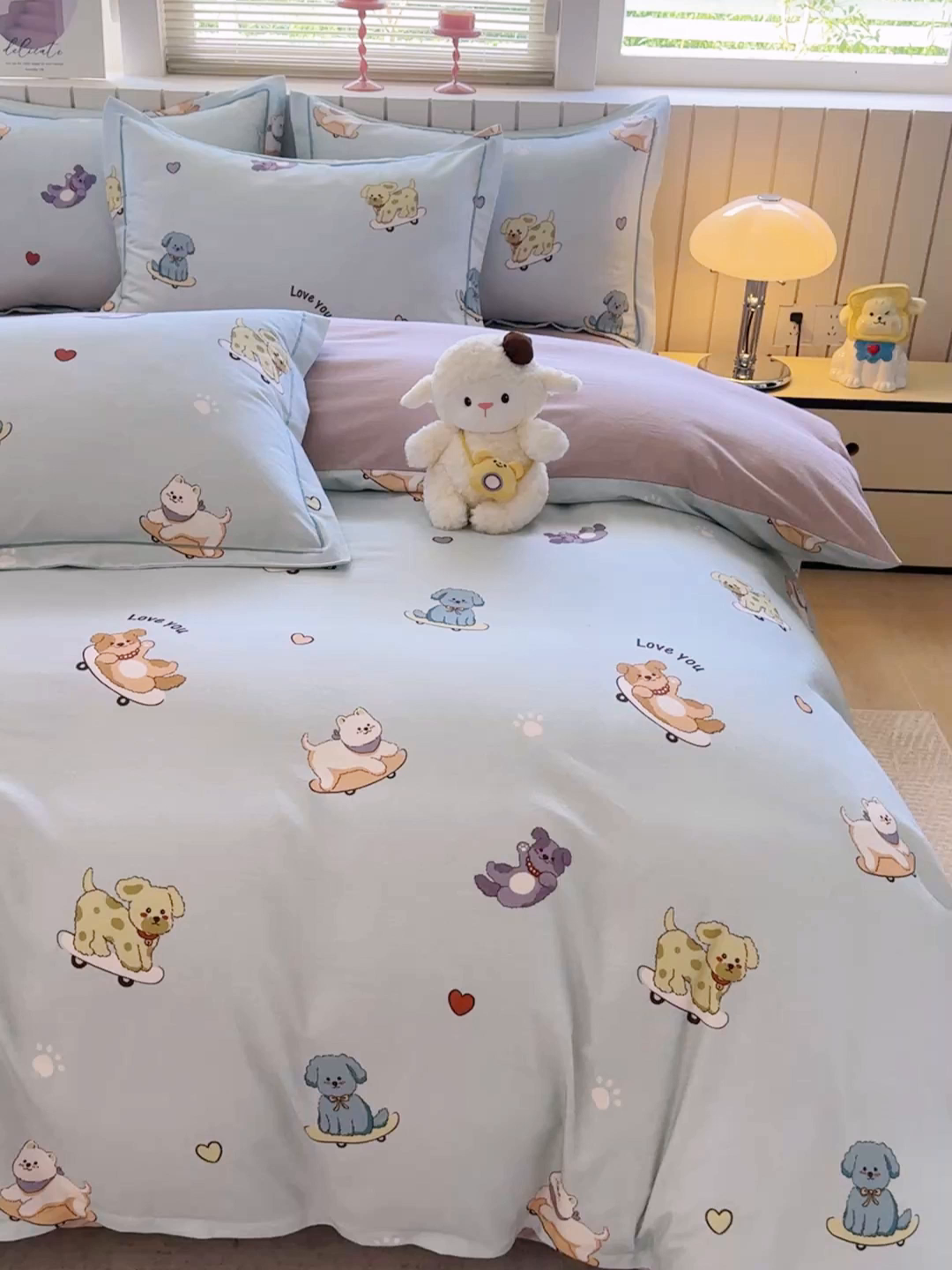 91家纺网 家纺一手货源 找家纺 金盛纺 2025新款全棉纯棉加厚磨毛印花四件套 恩佑