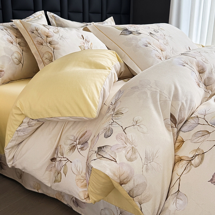 91家纺网 家纺一手货源 找家纺 （总）金盛纺 2025新款全棉纯棉加厚磨毛印花四件套