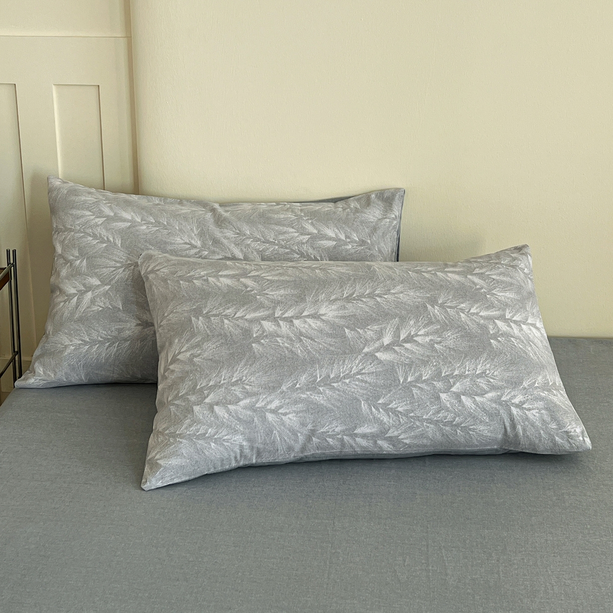 91家纺网 家纺一手货源 找家纺 盛馨家纺 2025新款秋冬复古北欧风百分百棉全棉纯棉磨毛加厚纯棉磨毛四件套 丰收季节-灰