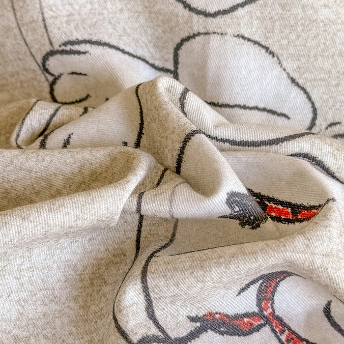 91家纺网 家纺一手货源 找家纺 金盛纺 2025新款全棉纯棉加厚磨毛印花四件套 小奥汀