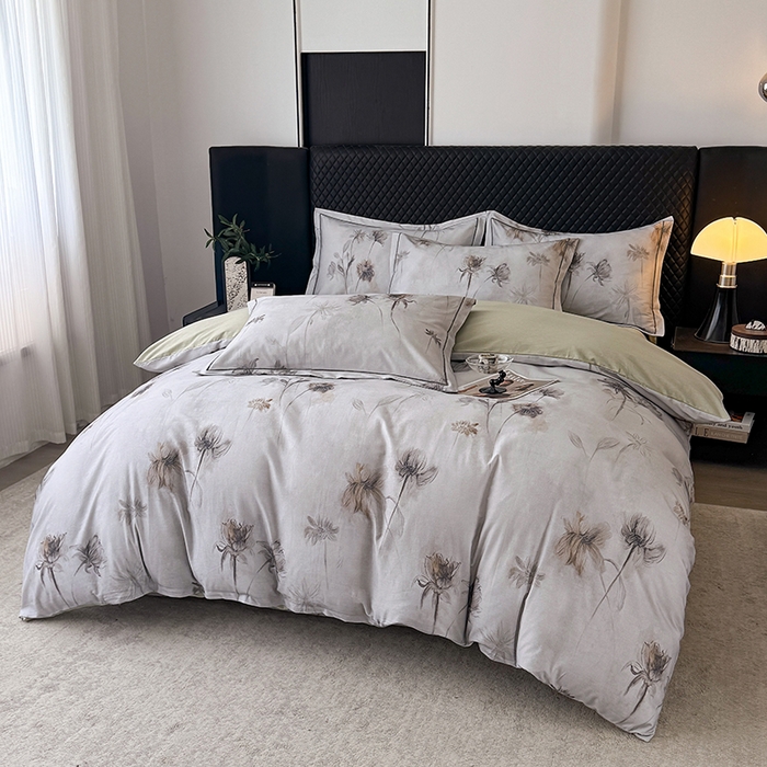 91家纺网 家纺一手货源 找家纺 金盛纺 2025新款全棉纯棉加厚磨毛印花四件套 嬉秋集