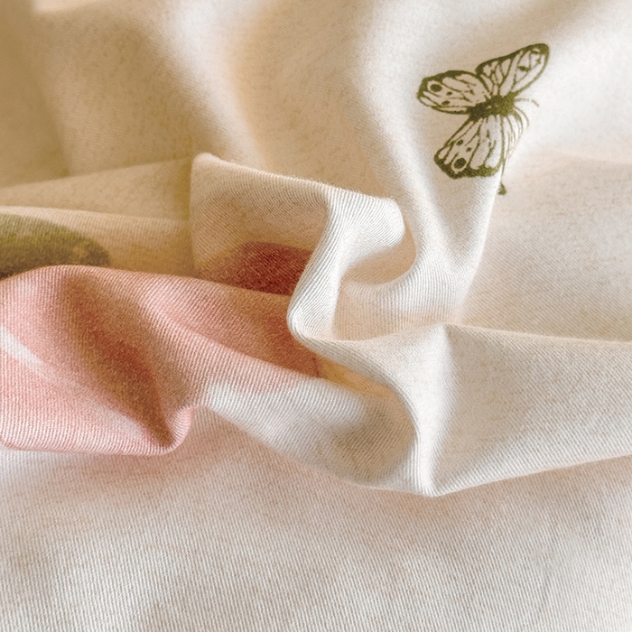 91家纺网 家纺一手货源 找家纺 金盛纺 2025新款全棉纯棉加厚磨毛印花四件套 蝴蝶千颂