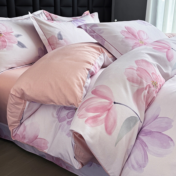 91家纺网 家纺一手货源 找家纺 （总）金盛纺 2025新款全棉纯棉加厚磨毛印花四件套