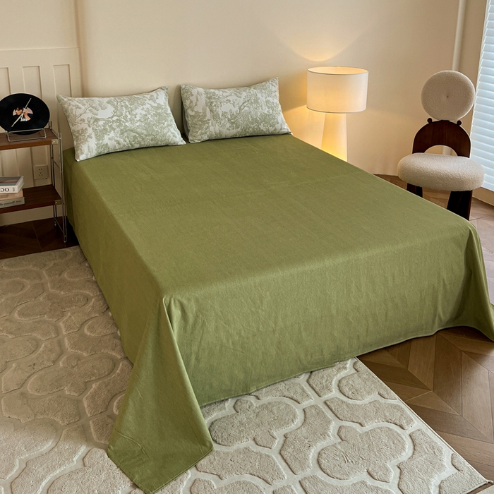 91家纺网 家纺一手货源 找家纺 盛馨家纺 2025新款秋冬复古北欧风百分百棉全棉纯棉磨毛加厚纯棉磨毛四件套