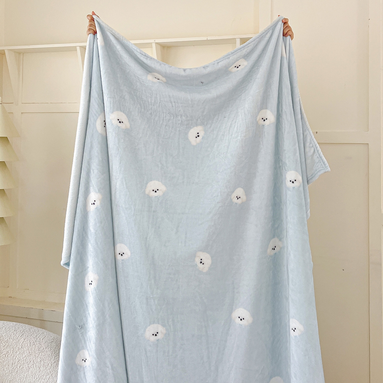 91家纺网 家纺一手货源 找家纺 （总）初念 2025新款四季款双面牛奶绒多功能毛毯