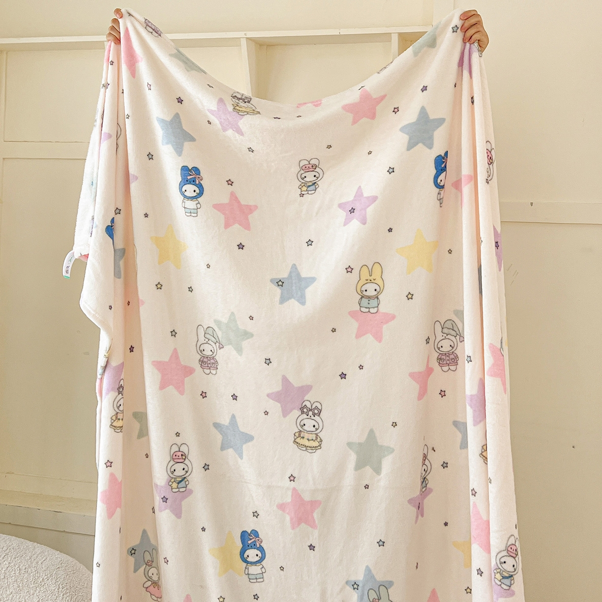 91家纺网 家纺一手货源 找家纺 （总）初念 2025新款四季款双面牛奶绒多功能毛毯