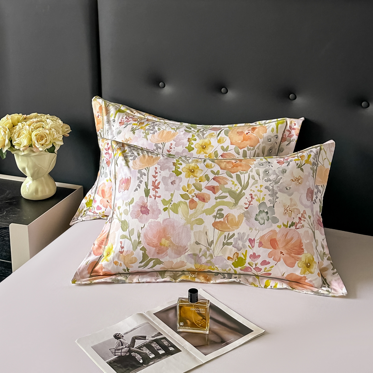 91家纺网 家纺一手货源 找家纺 （总）益利多 2025新款纯棉A类全棉枕套加厚磨毛印花两只装枕头套信封开口48x74/50x80