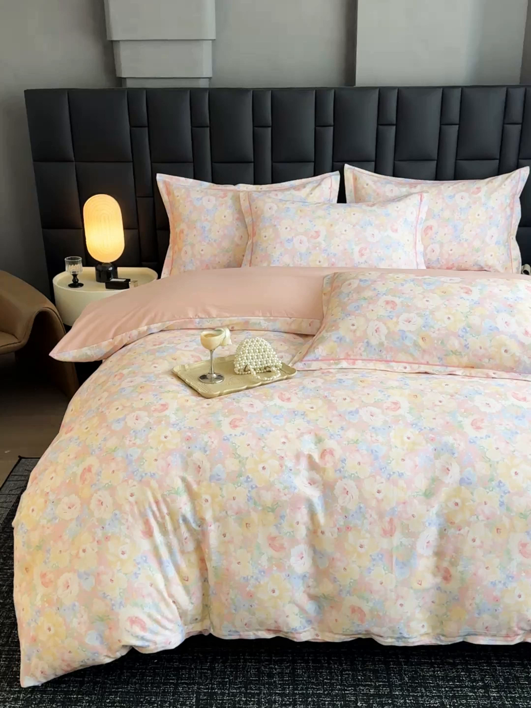 91家纺网 家纺一手货源 找家纺 金盛纺 2025新款全棉纯棉加厚磨毛印花四件套 仙女星尘