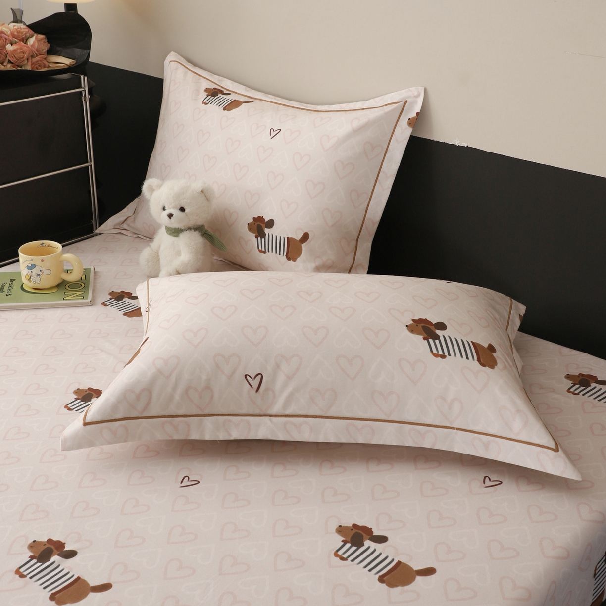 91家纺网 家纺一手货源 找家纺 金盛纺 2025新款全棉纯棉加厚磨毛印花单品床笠 床笠单件 旺趣