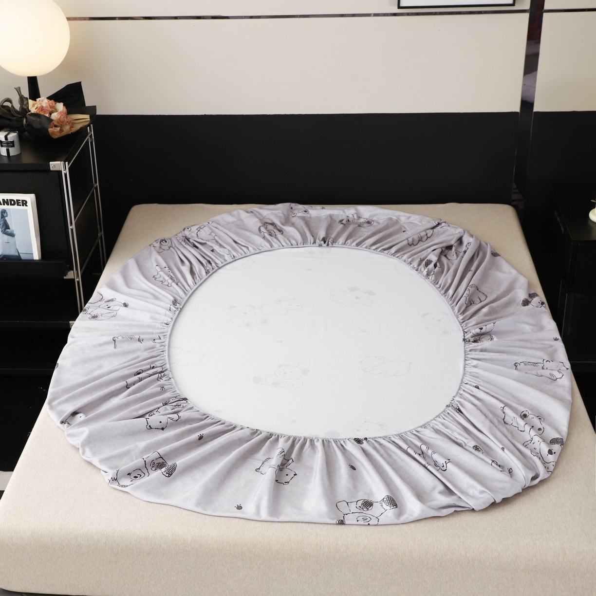 91家纺网 家纺一手货源 找家纺 金盛纺 2025新款全棉纯棉加厚磨毛印花单品床笠 床笠单件 吉唛