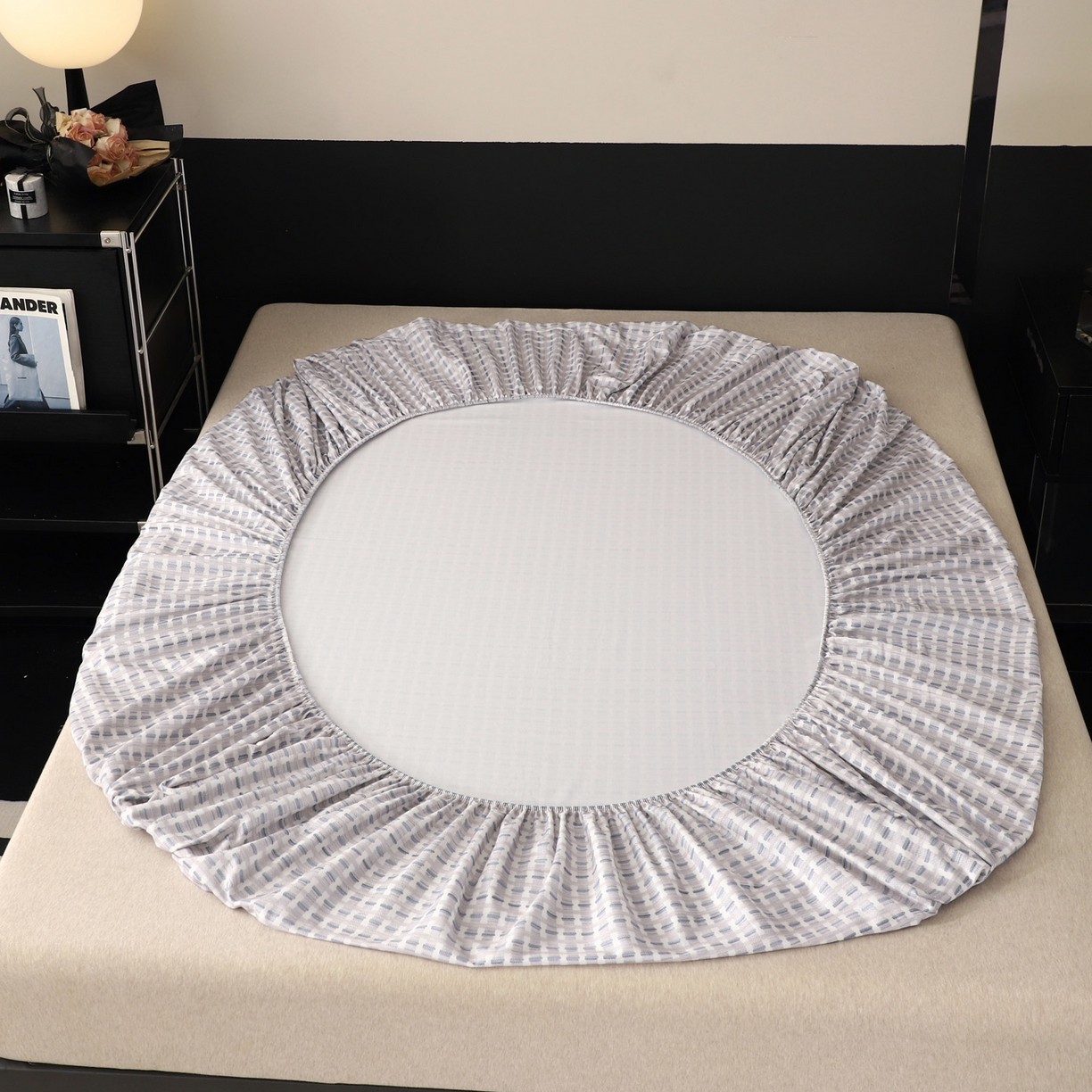 91家纺网 家纺一手货源 找家纺 金盛纺 2025新款全棉纯棉加厚磨毛印花单品床笠 床笠单件 锦知