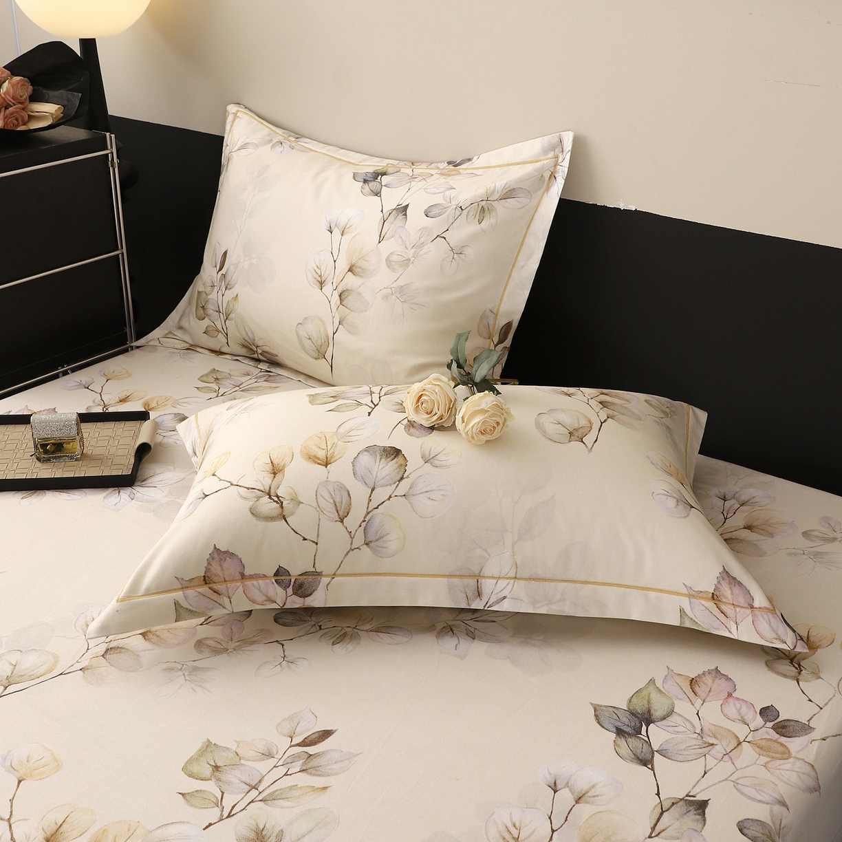 91家纺网 家纺一手货源 找家纺 金盛纺 2025新款全棉纯棉加厚磨毛印花单品床笠 床笠单件 舒蔓枝