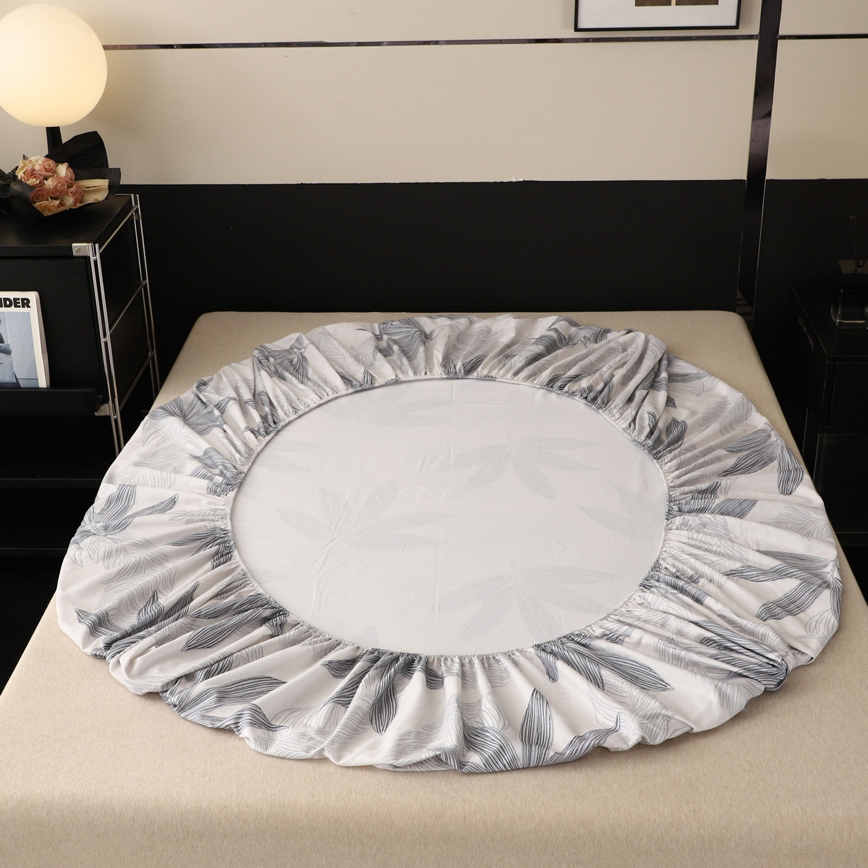 91家纺网 家纺一手货源 找家纺 金盛纺 2025新款全棉纯棉加厚磨毛印花单品床笠 床笠单件 暮云春