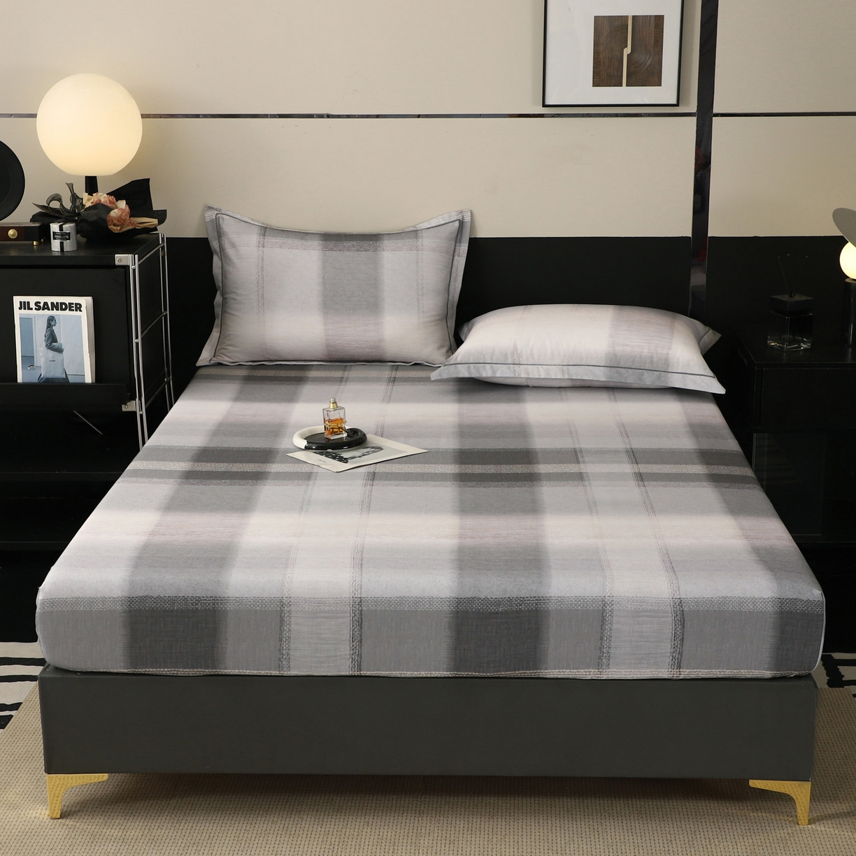 91家纺网 家纺一手货源 找家纺 金盛纺 2025新款全棉纯棉加厚磨毛印花单品床笠 床笠单件 轻织漫冬