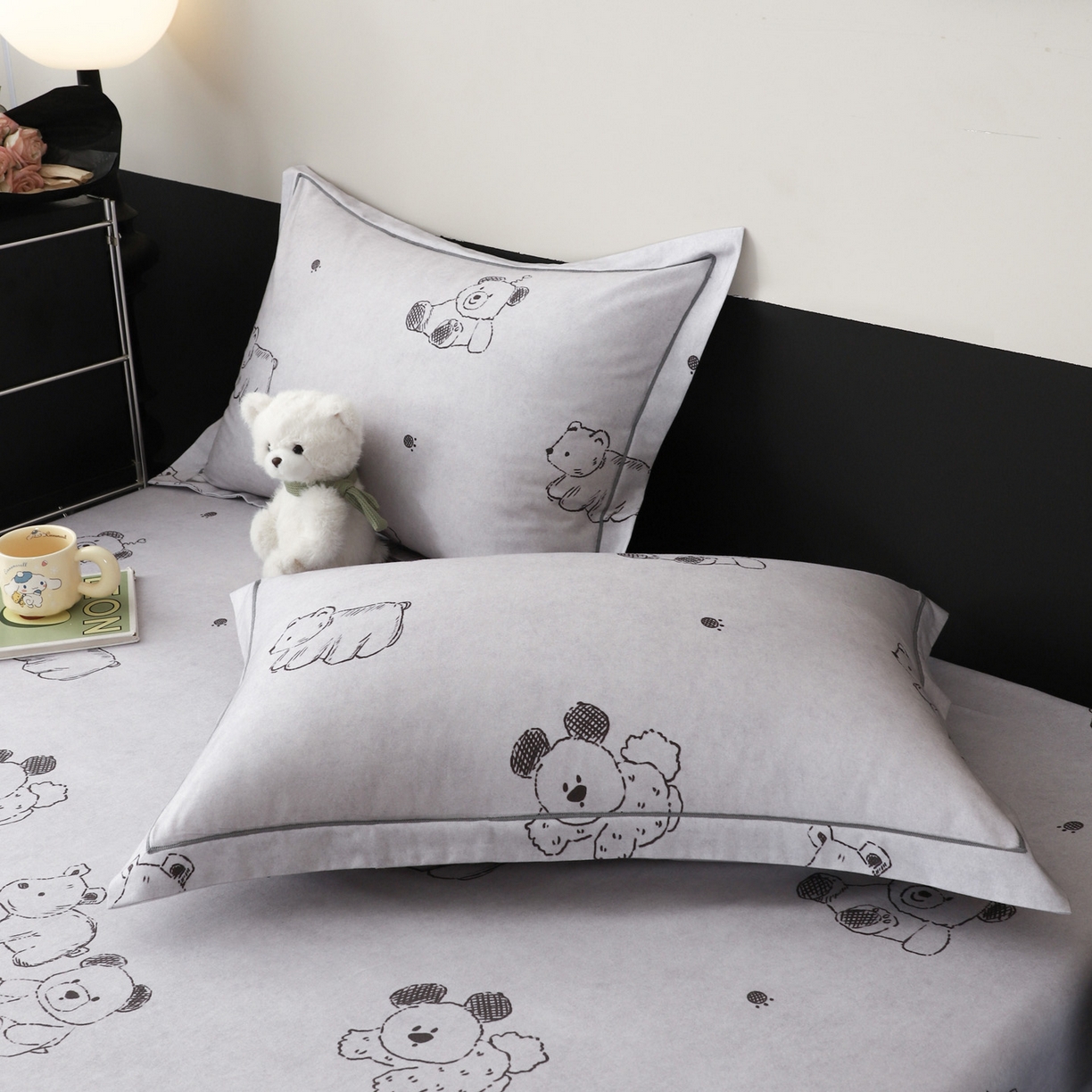 91家纺网 家纺一手货源 找家纺 金盛纺 2025新款全棉纯棉加厚磨毛印花单品床笠 床笠单件 吉唛