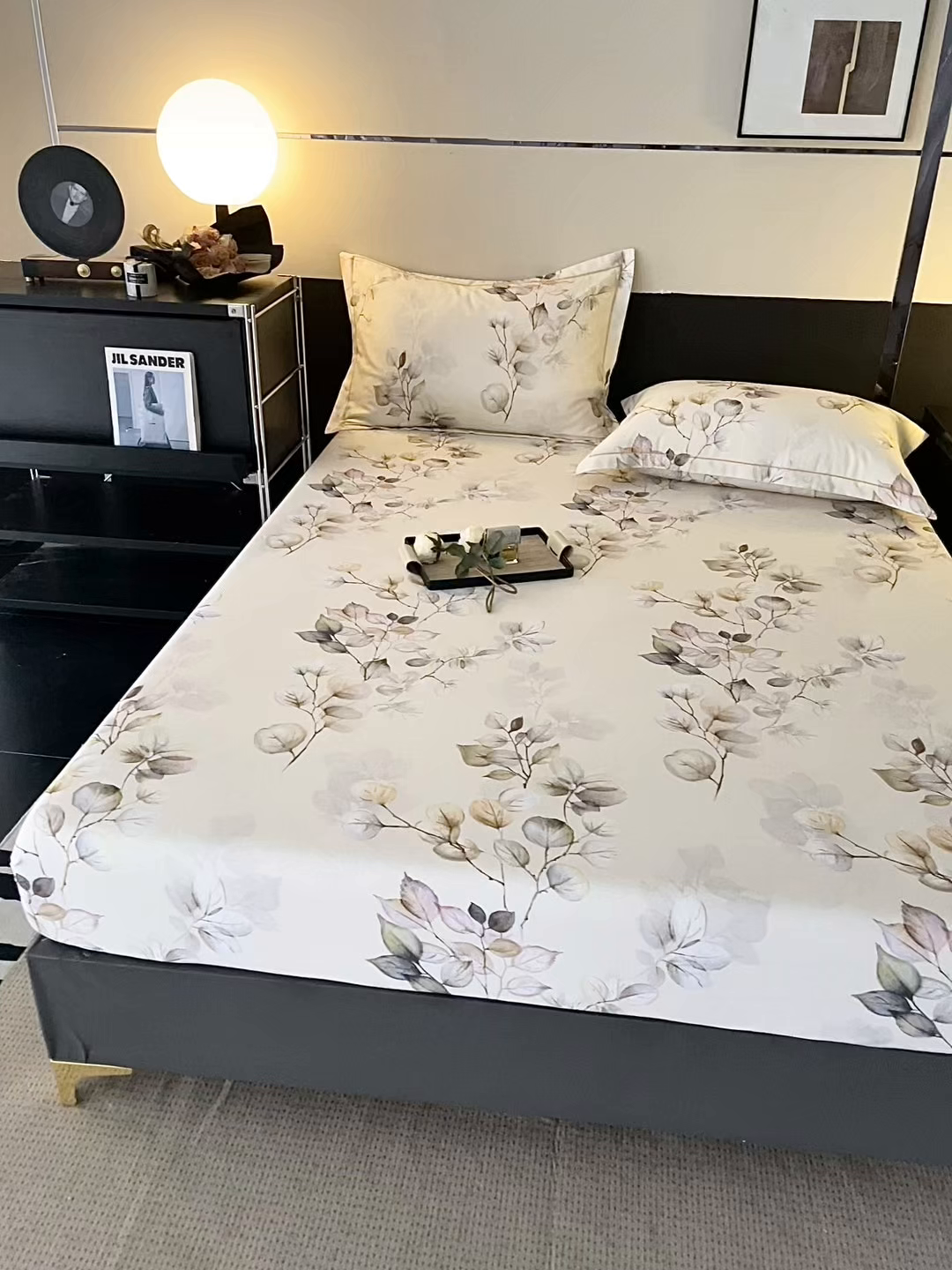 91家纺网 家纺一手货源 找家纺 金盛纺 2025新款全棉纯棉加厚磨毛印花单品床笠 床笠单件 舒蔓枝