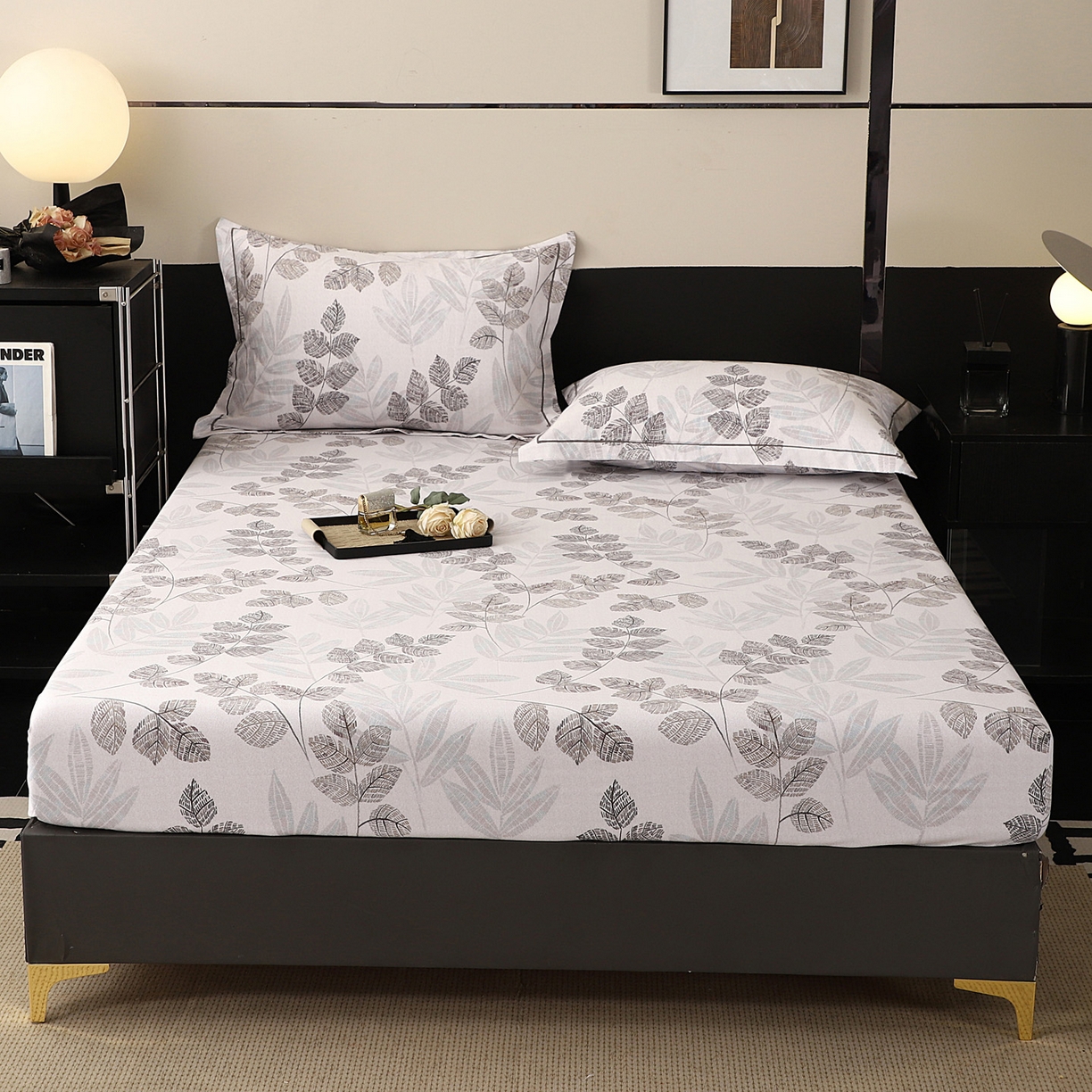 91家纺网 家纺一手货源 找家纺 金盛纺 2025新款全棉纯棉加厚磨毛印花单品床笠 床笠单件 奇幻曲