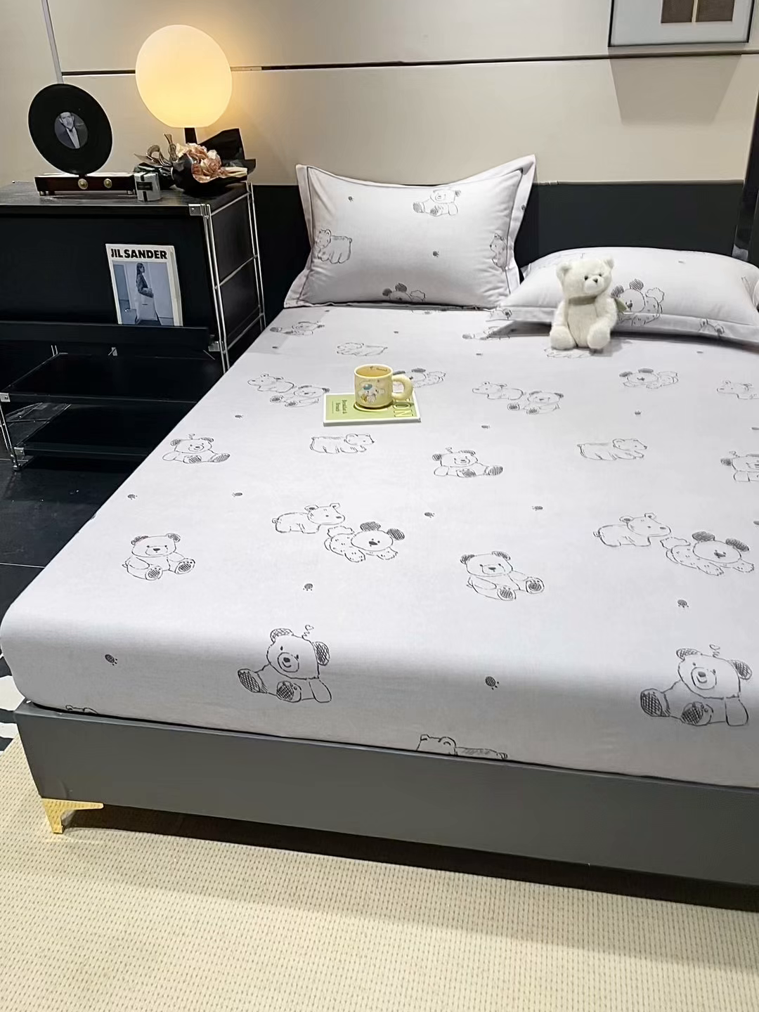 91家纺网 家纺一手货源 找家纺 金盛纺 2025新款全棉纯棉加厚磨毛印花单品床笠 床笠单件 吉唛