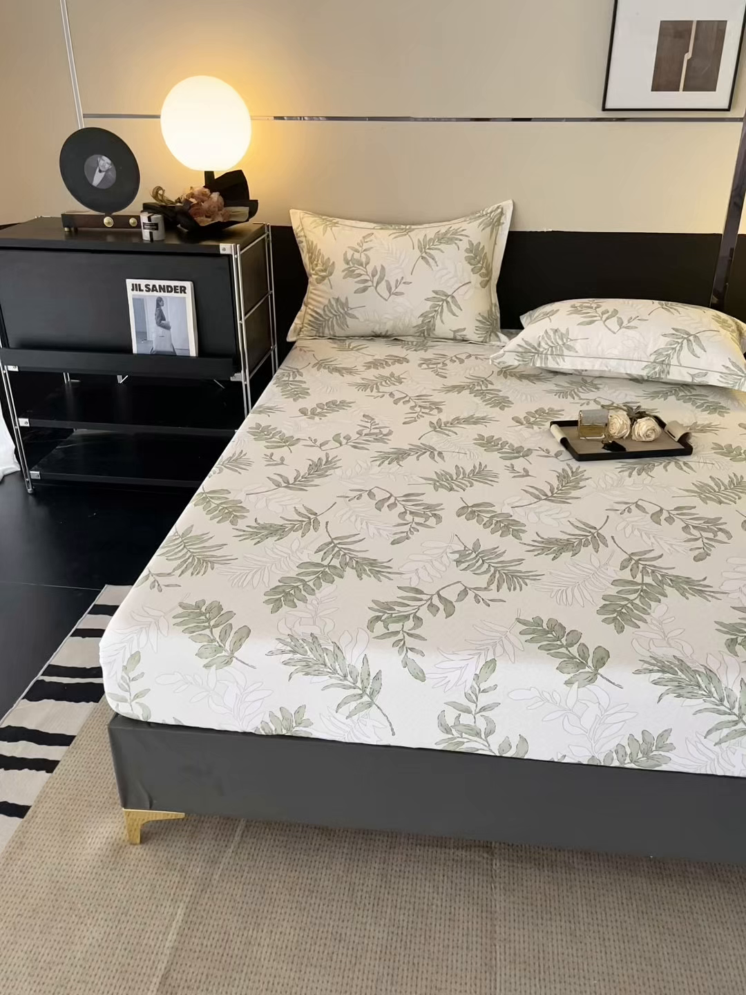 91家纺网 家纺一手货源 找家纺 金盛纺 2025新款全棉纯棉加厚磨毛印花单品床笠 床笠单件 风和日暖