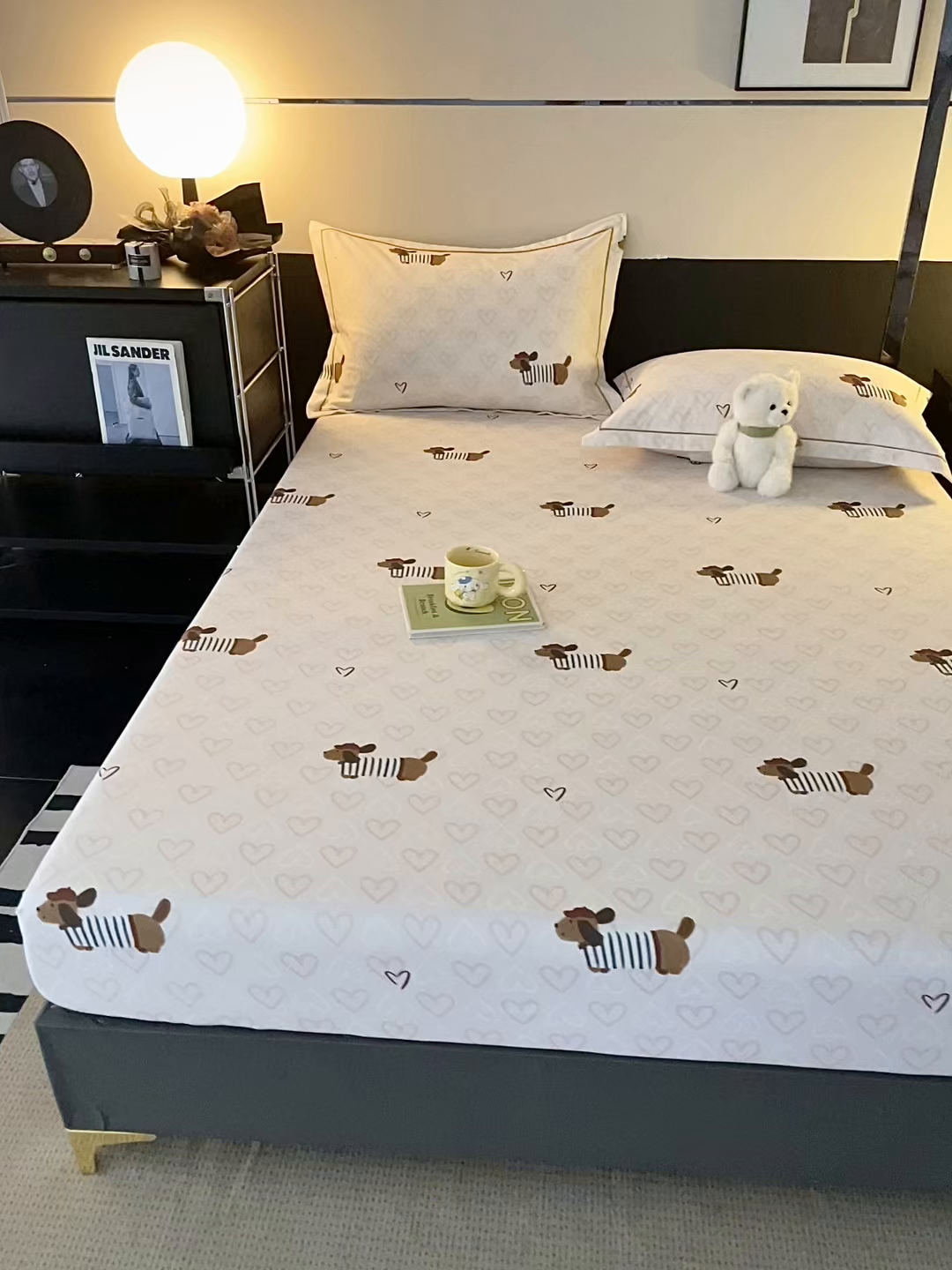 91家纺网 家纺一手货源 找家纺 （总）金盛纺 2025新款全棉纯棉加厚磨毛印花单品床笠 床笠单件